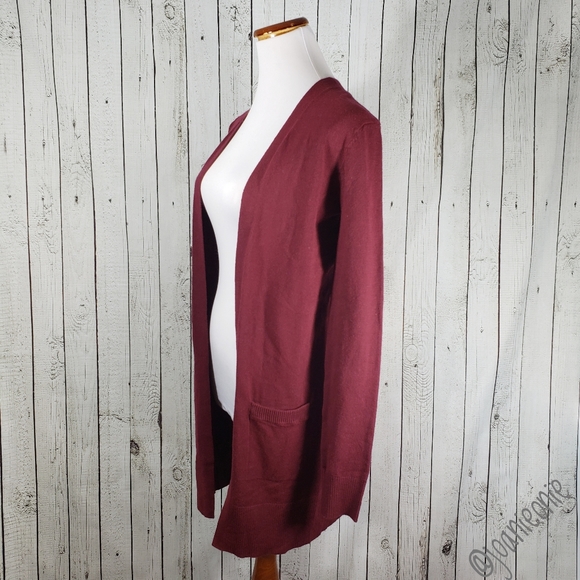 Susina Sweaters - xx SUSINA Nordstrom Long Cardi Burgundy Sz XS NWT